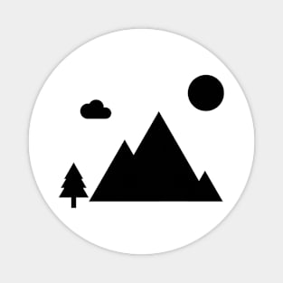 Minimalist Mountains Magnet